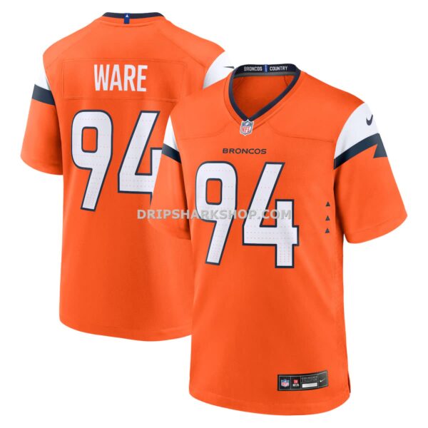Mens Nike Demarcus Ware Orange Denver Broncos Team Retired Game Jersey