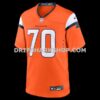 Mens Nike Marques Cox Orange Denver Broncos Team Game Jersey