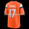Mens Nike Jaylen Waddle Orange Denver Broncos Game Jersey