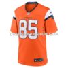 Mens Nike Lucas Krull Orange Denver Broncos Team Game Jersey