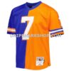 Mens Mitchell And Ness John Elway Royal Orange Denver Broncos 1990 Split Legacy Replica Jersey Pi5003000