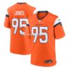 NFL10dd7bG04-e11026 Mens Nike Saivion Jones Orange Denver Broncos Team Game Jersey