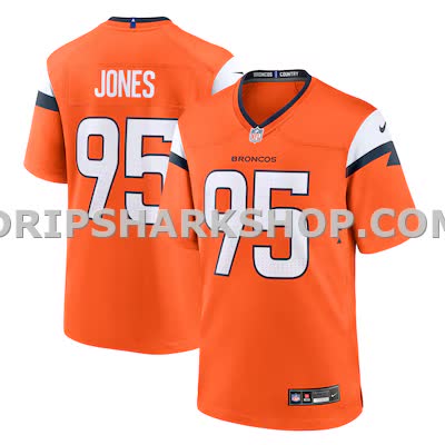Mens Nike Saivion Jones Orange Denver Broncos Team Game Jersey