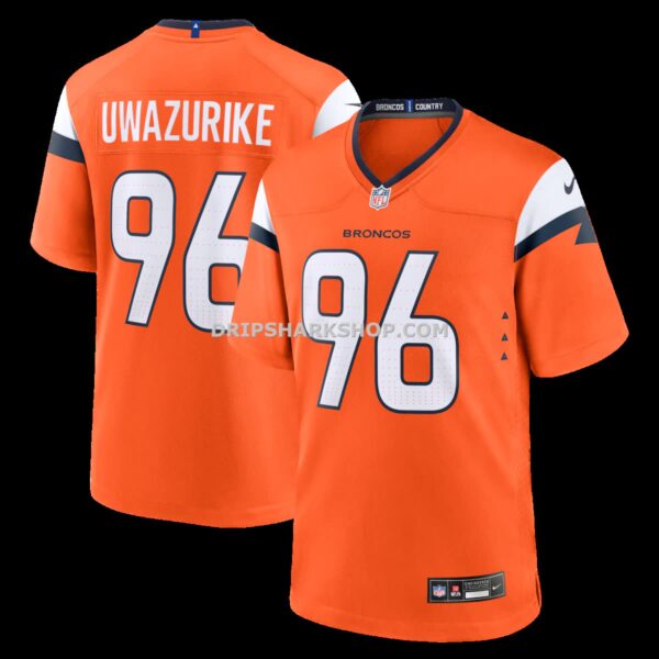 NFL10dde1G04-3c9e74 Mens Nike Eyioma Uwazurike Orange Denver Broncos Team Game Jersey