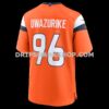 NFL10dde1G06-532d6d Mens Nike Eyioma Uwazurike Orange Denver Broncos Team Game Jersey