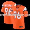 NFL10dde1M01-4a6c0e Mens Nike Eyioma Uwazurike Orange Denver Broncos Team Game Jersey