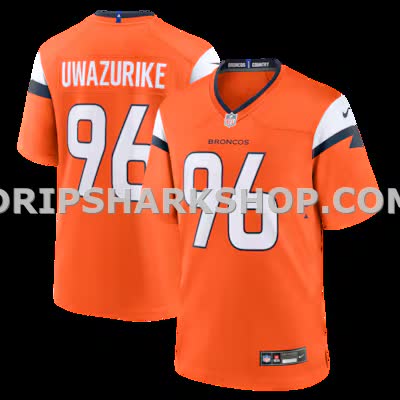 Mens Nike Eyioma Uwazurike Orange Denver Broncos Team Game Jersey