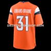 Mens Nike Kris Abrams Draine Orange Denver Broncos Team Game Jersey