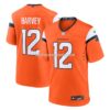 Mens Nike Rj Harvey Orange Denver Broncos Team Game Jersey