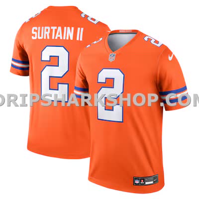 Mens Nike Patrick Surtain Ii Orange Denver Broncos Legend Player Performance Top
