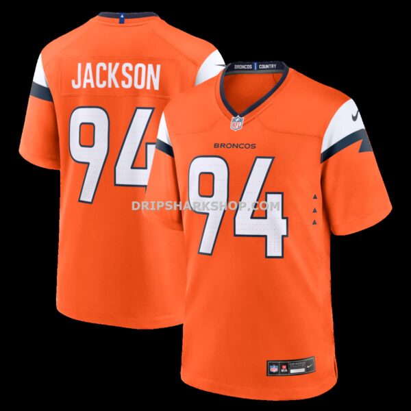 NFL10e57eG04-7d1441 Mens Nike Jordan Jackson Orange Denver Broncos Team Game Jersey