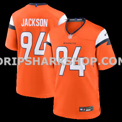 Mens Nike Jordan Jackson Orange Denver Broncos Team Game Jersey