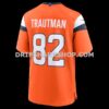 Mens Nike Adam Trautman Orange Denver Broncos Team Game Jersey