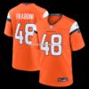 Mens Nike Mitchell Fraboni Orange Denver Broncos Team Game Jersey