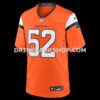 Mens Nike Jonah Elliss Orange Denver Broncos Team Game Jersey
