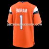 Mens Nike Evan Engram Orange Denver Broncos Team Game Jersey