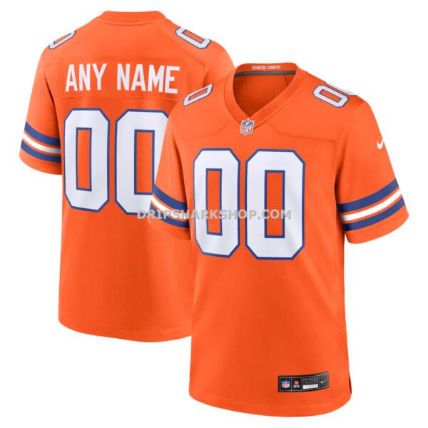 NFL10ec59G04-6cd063 Mens Nike Orange Denver Broncos Mile High Collection 1977 Throwback Custom Game Jersey