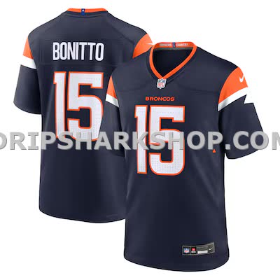 Mens Nike Nik Bonitto Navy Denver Broncos Alternate Game Jersey