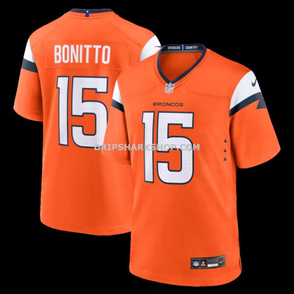 Mens Nike Nik Bonitto Orange Denver Broncos Team Game Jersey