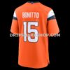 Mens Nike Nik Bonitto Orange Denver Broncos Team Game Jersey