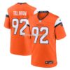 NFL10fb8fG04-60bcd7 Mens Nike Dondrea Tillman Orange Denver Broncos Team Game Jersey