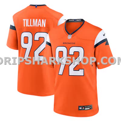 Mens Nike Dondrea Tillman Orange Denver Broncos Team Game Jersey