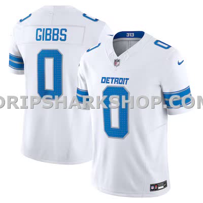 Mens Nike Jahmyr Gibbs White Detroit Lions Vapor Fuse Limited Jersey