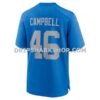 Mens Nike Jack Campbell Blue Detroit Lions Alternate Game Jersey
