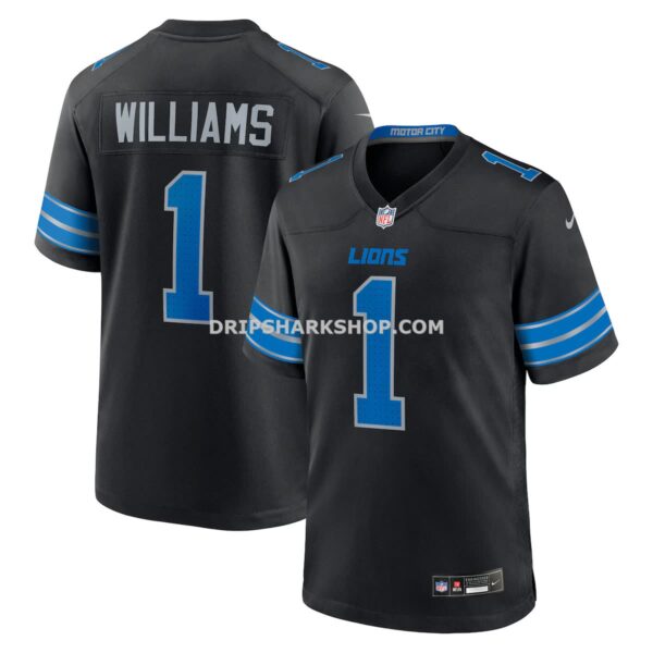 Mens Nike Jameson Williams Black Detroit Lions Alternate Game Player Jersey