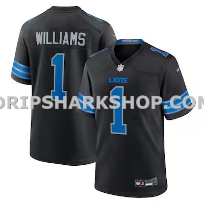 Mens Nike Jameson Williams Black Detroit Lions Alternate Game Player Jersey