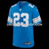 Mens Nike Rock Ya Sin Blue Detroit Lions Team Game Jersey