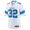 Mens Nike Brian Branch White Detroit Lions White Game Jersey