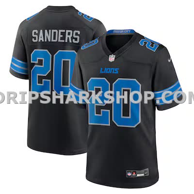 Mens Nike Barry Sanders Black Detroit Lions 2nd Alternate Retired Player Game Jersey