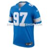 Mens Nike Aidan Hutchinson Blue Detroit Lions Legend Player Performance Top