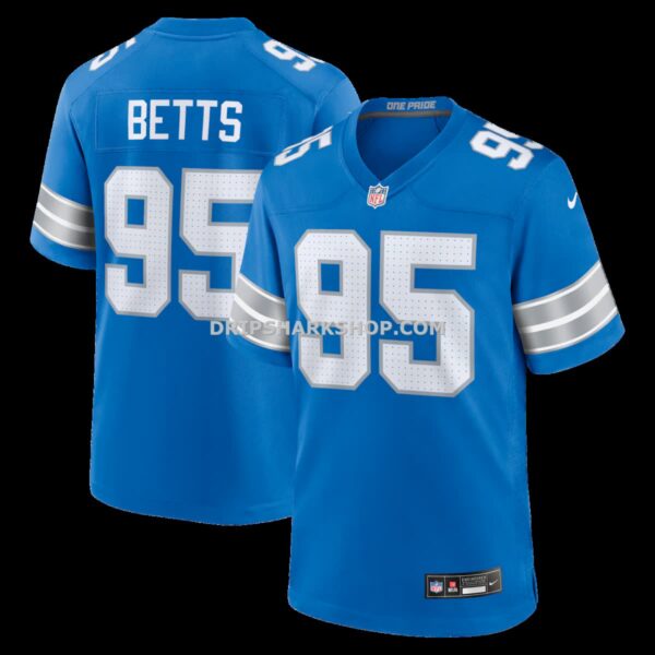 Mens Nike Mathieu Betts Blue Detroit Lions Game Jersey