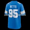 Mens Nike Mathieu Betts Blue Detroit Lions Game Jersey