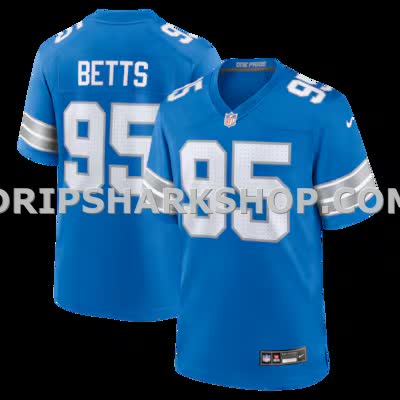 Mens Nike Mathieu Betts Blue Detroit Lions Game Jersey