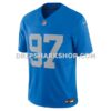Mens Nike Aidan Hutchinson Blue Detroit Lions Vapor Fuse Alternate Limited Jersey