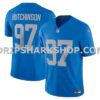 Mens Nike Aidan Hutchinson Blue Detroit Lions Vapor Fuse Alternate Limited Jersey