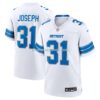 Mens Nike Kerby Joseph White Detroit Lions Game Jersey