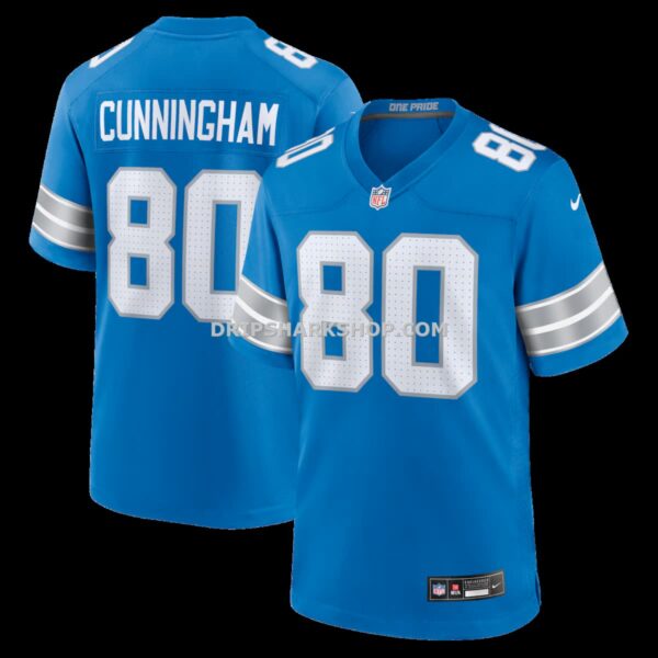 NFL112aaaG04-33aed6 Mens Nike Malik Cunningham Blue Detroit Lions Team Game Jersey