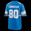 NFL112aaaG06-bd9529 Mens Nike Malik Cunningham Blue Detroit Lions Team Game Jersey
