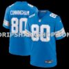 NFL112aaaM01-613d5a Mens Nike Malik Cunningham Blue Detroit Lions Team Game Jersey
