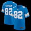 Mens Nike Thomas Gordon Blue Detroit Lions Team Game Jersey