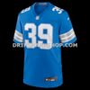 Mens Nike Jake Bates Blue Detroit Lions Team Game Jersey