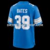 Mens Nike Jake Bates Blue Detroit Lions Team Game Jersey
