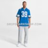 Mens Nike Jake Bates Blue Detroit Lions Team Game Jersey