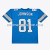 Mens Mitchell And Ness Calvin Johnson Blue Detroit Lions 2007 Legacy Replica Jersey