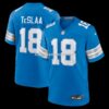 Mens Nike Isaac Teslaa Blue Detroit Lions Game Player Jersey