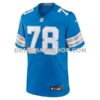 Mens Nike Ben Bartch Blue Detroit Lions Team Game Jersey